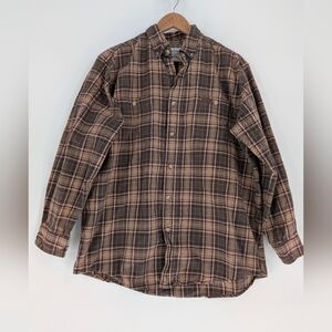 Carhartt Brown‎ Tan Casual Button Down Shirt